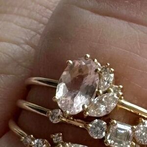Melanie Casey Ensemble Cluster Ring, Pink Morganite